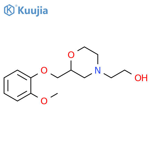 2-[2-(2-Methoxy-phenoxymethyl)-morpholin-4-yl]-ethanol structure