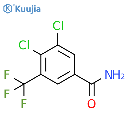 3,4-Dichloro-5-(trifluoromethyl)benzamide structure