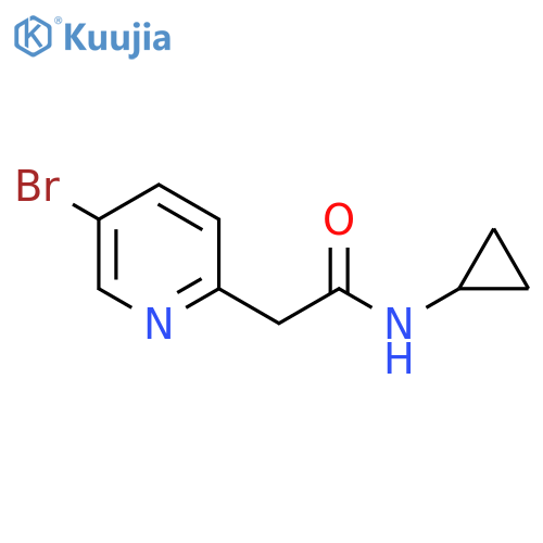 2-(5-Bromo-pyridin-2-yl)-N-cyclopropyl-acetamide structure