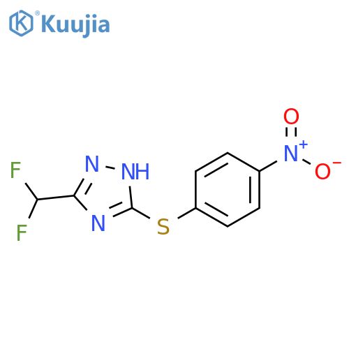 3-Difluoromethyl-5-(4-nitro-phenylsulfanyl)-4H-[1,2,4]triazole structure