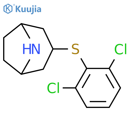 3-(2,6-dichlorophenyl)sulfanyl-8-azabicyclo3.2.1octane structure