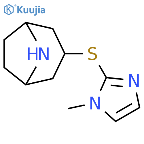 3-(1-methyl-1H-imidazol-2-yl)sulfanyl-8-azabicyclo3.2.1octane structure
