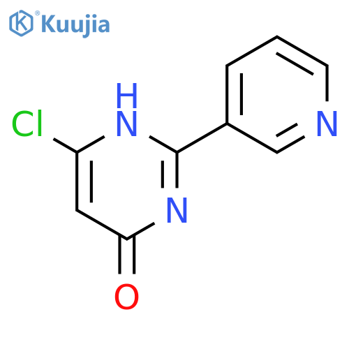6-Chloro-2-pyridin-3-yl-3H-pyrimidin-4-one structure