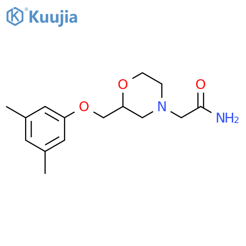 2-[2-(3,5-Dimethyl-phenoxymethyl)-morpholin-4-yl]-acetamide structure