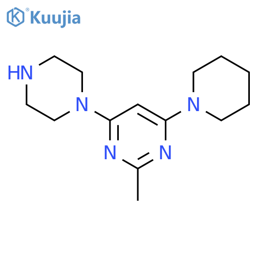 2-Methyl-4-piperazin-1-yl-6-piperidin-1-yl-pyrimidine structure