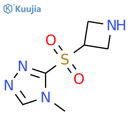 3-(azetidine-3-sulfonyl)-4-methyl-4H-1,2,4-triazole structure
