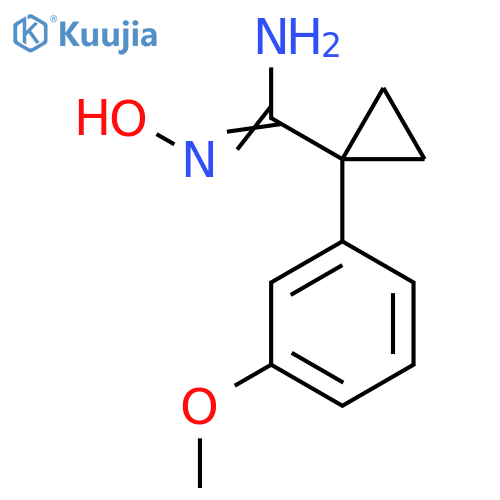 N'-Hydroxy-1-(3-methoxyphenyl)cyclopropane-1-carboximidamide structure