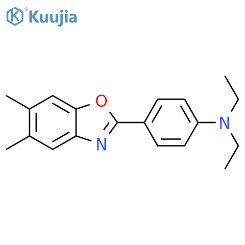 [4-(5,6-Dimethyl-benzooxazol-2-yl)-phenyl]-diethyl-amine structure