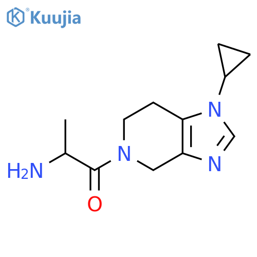 2-Amino-1-(1-cyclopropyl-6,7-dihydro-1H-imidazo[4,5-c]pyridin-5(4H)-yl)propan-1-one structure