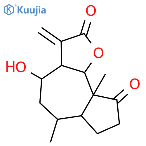 Azuleno[4,5-b]furan-2,9-dione,decahydro-4-hydroxy-6,9a-dimethyl-3-methylene-, (3aR,4S,6S,6aS,9aR,9bR)- structure