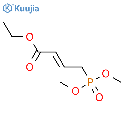 Ethyl 4-(dimethoxyphosphoryl)but-2-enoate structure