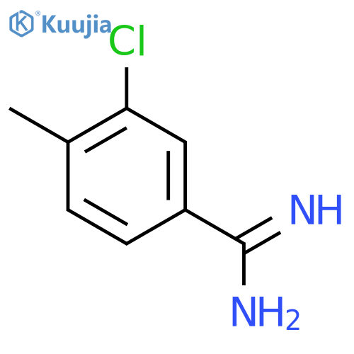 3-chloro-4-methylbenzene-1-carboximidamide structure