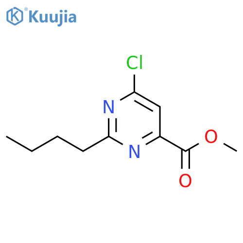2-Butyl-6-chloro-pyrimidine-4-carboxylic acid methyl ester structure