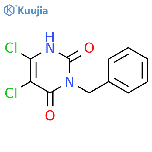 3-Benzyl-5,6-dichloro-1H-pyrimidine-2,4-dione structure