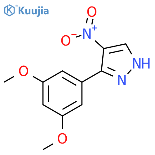 3-(3,5-Dimethoxy-phenyl)-4-nitro-1H-pyrazole structure