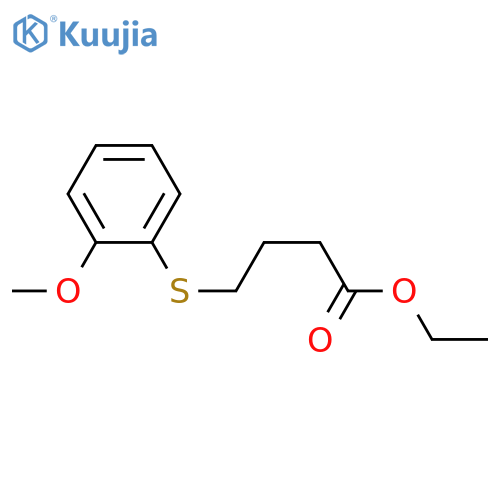 4-(2-Methoxy-phenylsulfanyl)-butyric acid ethyl ester structure