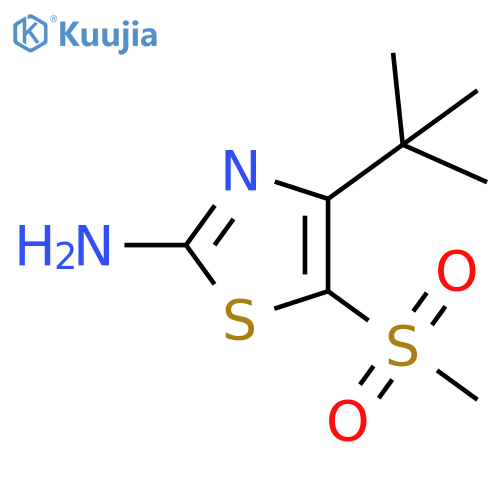 4-tert-Butyl-5-methanesulfonyl-thiazol-2-ylamine structure