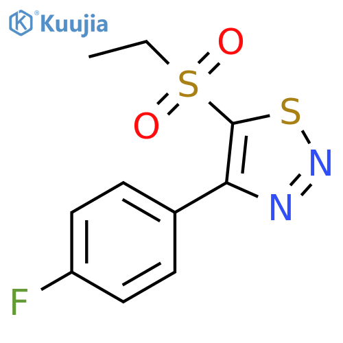 5-Ethanesulfonyl-4-(4-fluoro-phenyl)-[1,2,3]thiadiazole structure