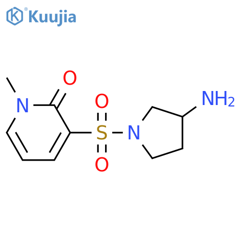3-(3-Amino-pyrrolidine-1-sulfonyl)-1-methyl-1H-pyridin-2-one structure