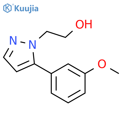 2-[5-(3-Methoxy-phenyl)-pyrazol-1-yl]-ethanol structure
