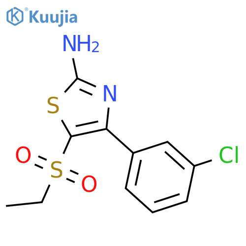 4-(3-Chloro-phenyl)-5-ethanesulfonyl-thiazol-2-ylamine structure