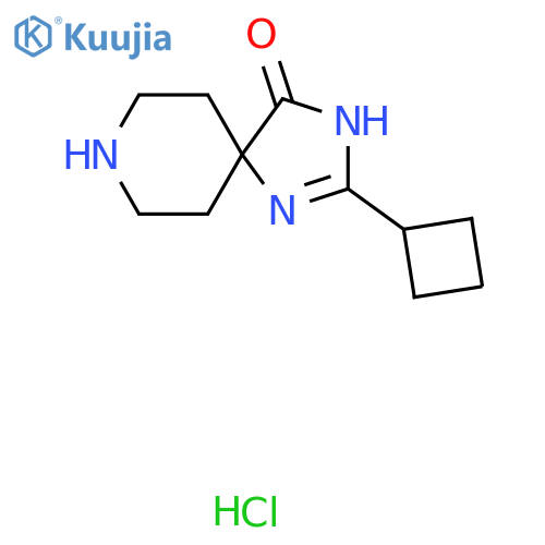 2-Cyclobutyl-1,3,8-triazaspiro[4.5]dec-1-en-4-one hydrochloride structure