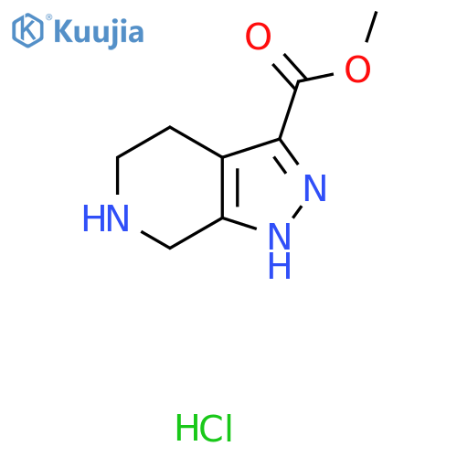 Methyl 1H,4H,5H,6H,7H-pyrazolo[3,4-c]pyridine-3-carboxylate hydrochloride structure