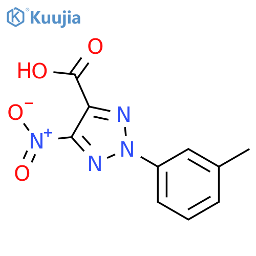 5-Nitro-2-m-tolyl-2H-[1,2,3]triazole-4-carboxylic acid structure