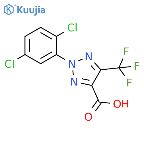 2-(2,5-Dichloro-phenyl)-5-trifluoromethyl-2H-[1,2,3]triazole-4-carboxylic acid structure