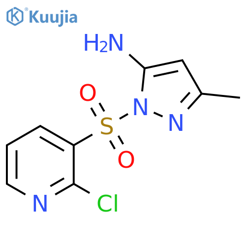 2-(2-Chloro-pyridine-3-sulfonyl)-5-methyl-2H-pyrazol-3-ylamine structure