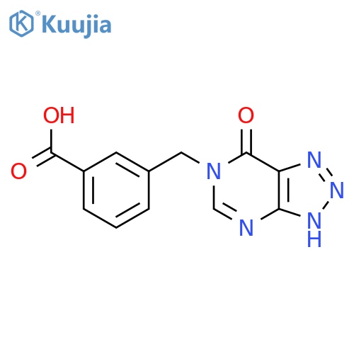 3-(7-Oxo-3,7-dihydro-[1,2,3]triazolo[4,5-d]pyrimidin-6-ylmethyl)-benzoic acid structure