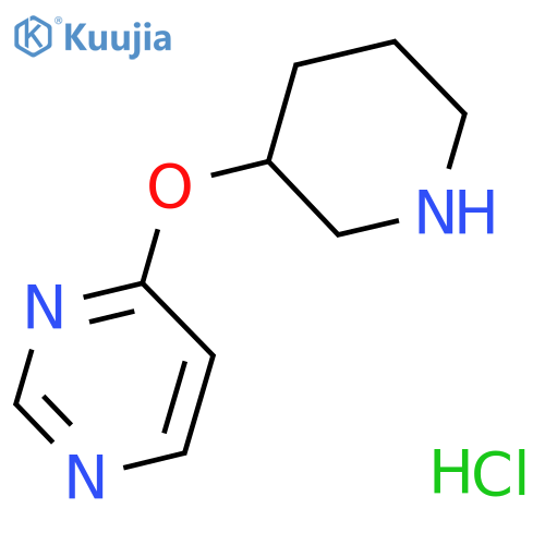 4-(Piperidin-3-yloxy)pyrimidine hydrochloride structure