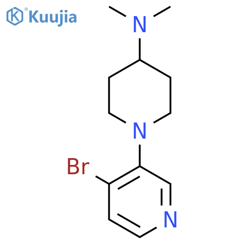 1-(4-Bromopyridin-3-yl)-N,N-dimethylpiperidin-4-amine structure