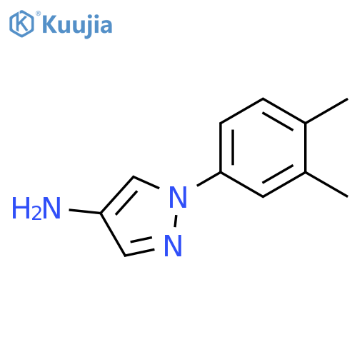1-(3,4-Dimethyl-phenyl)-1H-pyrazol-4-ylamine structure