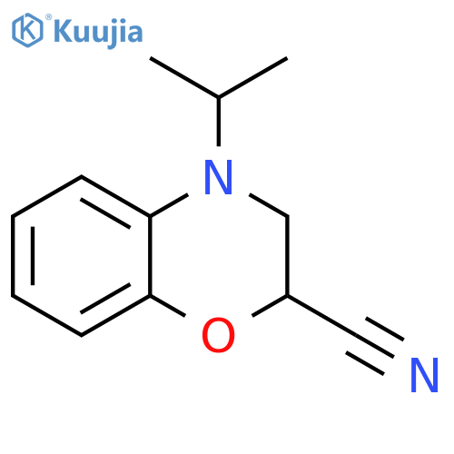 4-Isopropyl-3,4-dihydro-2H-benzo[1,4]oxazine-2-carbonitrile structure