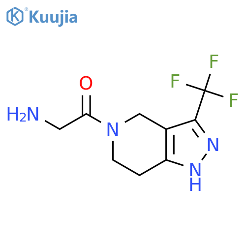 2-Amino-1-(3-(trifluoromethyl)-6,7-dihydro-1H-pyrazolo[4,3-c]pyridin-5(4H)-yl)ethanone structure