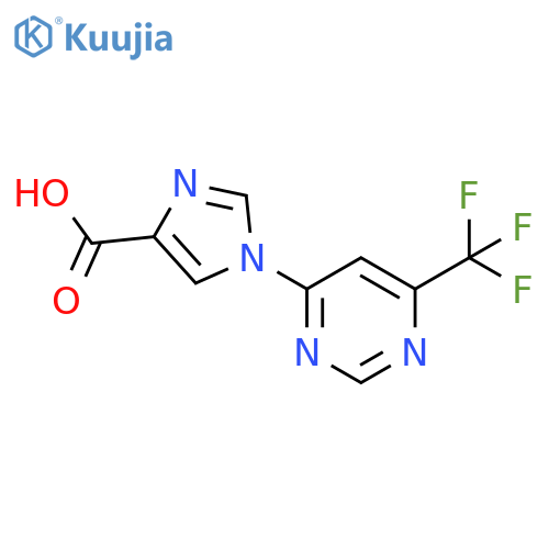 1-(6-Trifluoromethyl-pyrimidin-4-yl)-1H-imidazole-4-carboxylic acid structure