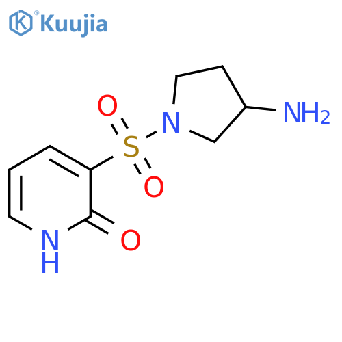3-(3-Amino-pyrrolidine-1-sulfonyl)-1H-pyridin-2-one structure