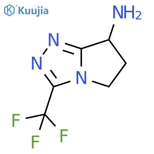 3-Trifluoromethyl-6,7-dihydro-5H-pyrrolo[2,1-c][1,2,4]triazol-7-ylamine structure
