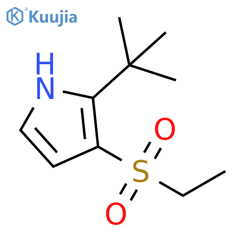 2-tert-Butyl-3-ethanesulfonyl-1H-pyrrole structure