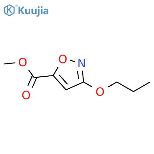 3-Propoxy-isoxazole-5-carboxylic acid methyl ester structure