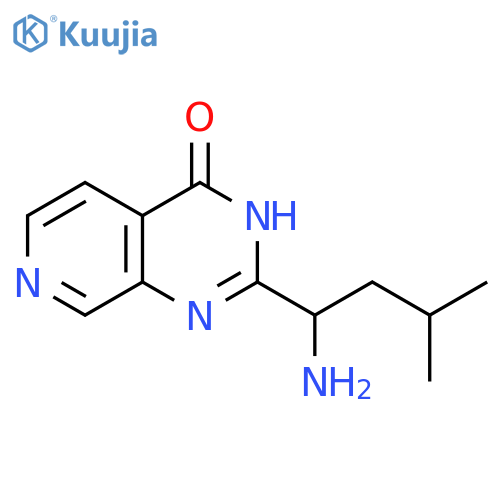 2-(1-Amino-3-methyl-butyl)-3H-pyrido[3,4-d]pyrimidin-4-one structure