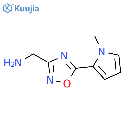 (5-(1-methyl-1H-pyrrol-2-yl)-1,2,4-oxadiazol-3-yl)methanamine structure