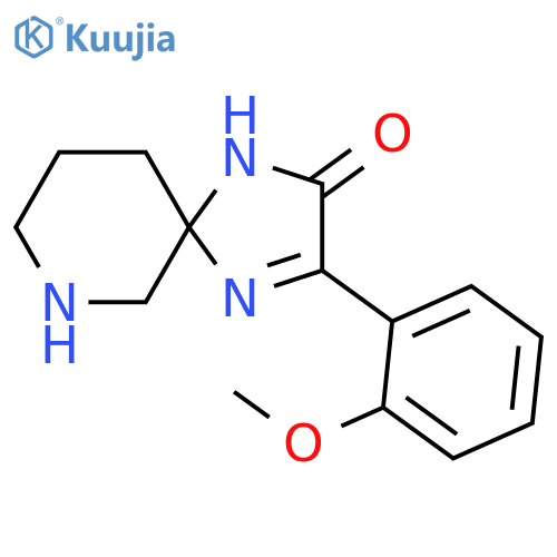 3-(2-Methoxy-phenyl)-1,4,7-triaza-spiro[4.5]dec-3-en-2-one structure