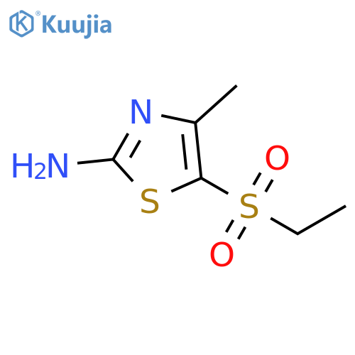 5-Ethanesulfonyl-4-methyl-thiazol-2-ylamine structure