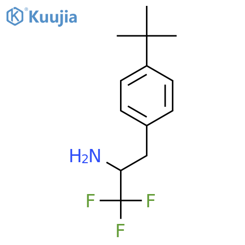 3-(4-tert-butylphenyl)-1,1,1-trifluoropropan-2-amine structure