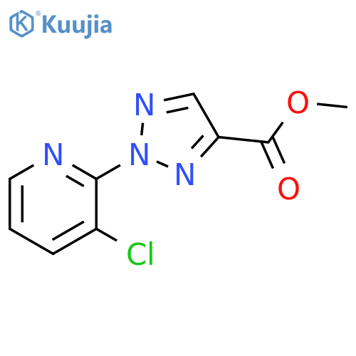 2-(3-Chloro-pyridin-2-yl)-2H-[1,2,3]triazole-4-carboxylic acid methyl ester structure