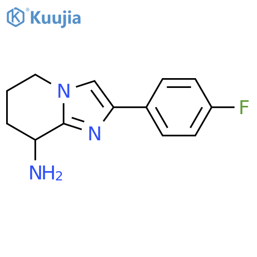 2-(4-Fluorophenyl)-5,6,7,8-tetrahydroimidazo[1,2-a]pyridin-8-amine structure