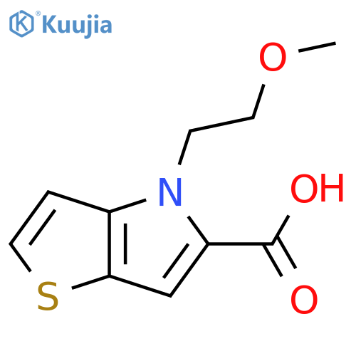 4-(2-methoxyethyl)-4H-thieno[3,2-b]pyrrole-5-carboxylic acid structure