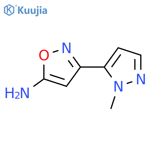 3-(1-methyl-1H-pyrazol-5-yl)-1,2-oxazol-5-amine structure